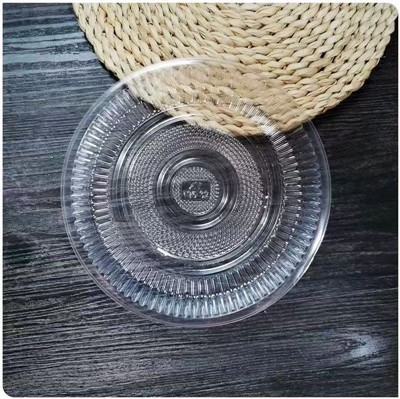 Prozorna okrogla škatla za torto brez pokrova